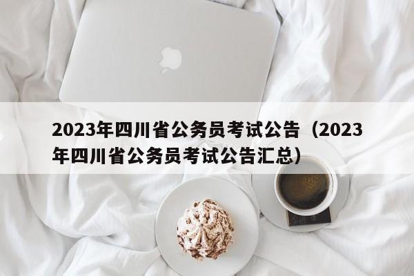 2023年四川省公务员考试公告（2023年四川省公务员考试公告汇总）